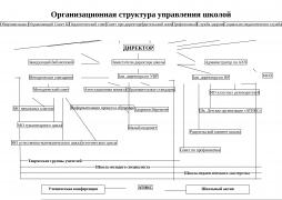 Организационная структура управления школой